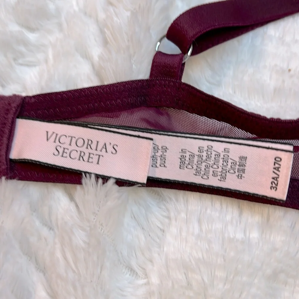 Victoria’s Secret Dream Angels Eggplant Push-Up Bra. Size 32A. EUC - Picture 4 of 5